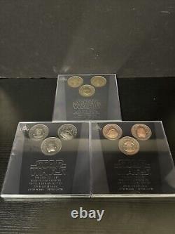 Star Wars AP(Artist PROOF) Limited Release Saga Series Coin Set 1-3 New