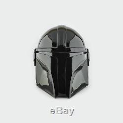 Star Wars Black Mandalorian Helmet Handmade Cosplay Mask