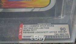 Star Wars Boba Fett Afa 90 Revenge Of The Jedi Vintage Collection Unpunched Rare