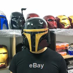 Star Wars Boba Fett Mandalorian Helmet (Gold Black Edition)