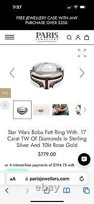 Star Wars Boba Fett Ring. Sz 7 3/4. See Pictures. Some Wear