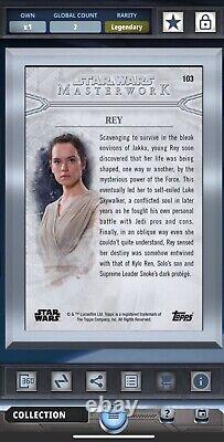 Star Wars Card Trader Silver Rey Gilded