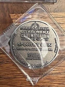 Star Wars Celebration FILL ECHO BASE 16 Coin UNPAINTED Sponsor Set