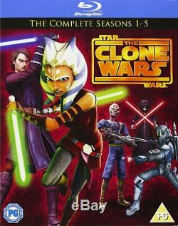 Star Wars Clone Wars 1-5 Box Set (Blu-Ray) Collection