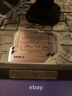 Star Wars Code 3 Darth Vaders Tie Fighter 322/500. Signed by James Earl Jones