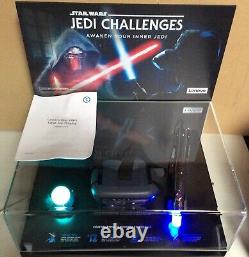 Star Wars Collectible Jedi Challenges Light-Up Display Case + Lightsaber (New)