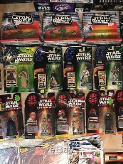Star Wars Collection Lot Lucas Film Figures Ships Rare Vader Luke Yoda R2d2 C3p0