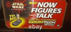 Star Wars CommTech Electronic Reader Talking Figures Store Display Episode 1