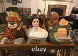 Star Wars Cookie Jars Set 1000 Limited Numbered Star Jars 1997