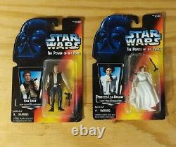 Star Wars Couple Han Solo Princess Leia Original Unopened Action Figures 1995
