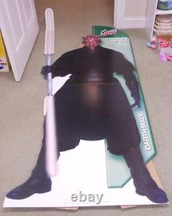 Star Wars Darth Maul Cardboard Cutout Standee Episode 1 Promo Mountain Dew