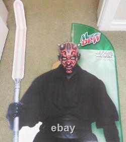 Star Wars Darth Maul Cardboard Cutout Standee Episode 1 Promo Mountain Dew