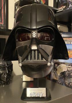 Star Wars Darth Vader Premium Electronic Helmet, With Display Stand! Black Ser