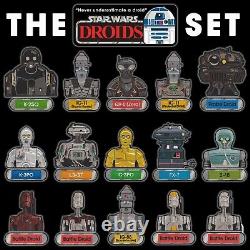 Star Wars Droids THE SET of ALL 41 embroidered iron-on patches R2 K2SO C3PO R5