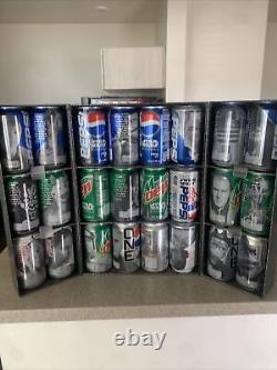 Star Wars Episode 1 Pepsi Can Collection And Display Case