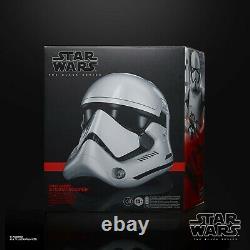 Star Wars First Order Stormtrooper Black Series Electronic Helmet IN STOCK