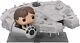 Star Wars Funko Pop Millennium Falcon With Han Solo Deluxe Misb Free Shipping