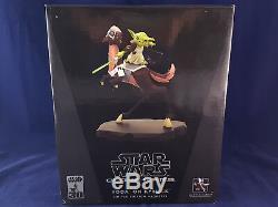Star Wars Gentle Giant Animated Yoda on Kybuck Maquette Clone Wars 896/3500 30th