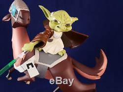 Star Wars Gentle Giant Animated Yoda on Kybuck Maquette Clone Wars 896/3500 30th
