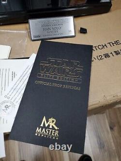 Star Wars Han SoloBlaster 11 Elite Edition By Master Replicas WITH CASE AND COA