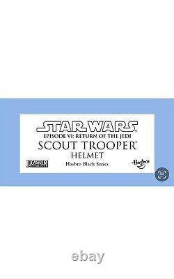Star Wars Hasbro Black Series Scout Trooper Helmet Plus Custom Plaque, In-hand