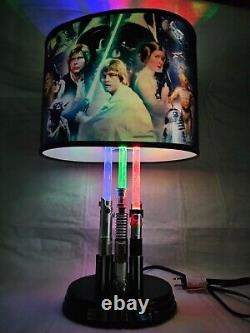 Star Wars Illuminated Lightsaber Legacy Lamp Bradford Exchange Lucasfilm License