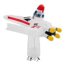 Star Wars Inflatable Star Wars X Wing 7 ft. LED Lighted Plug-in Fabric in White