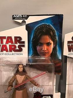 Star Wars Legacy Collection Action Figures Lot Jacen And Jaina Solo, Shaak Ti
