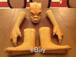 Star Wars Life Size Master Crafted Bossk Mask Hands and Feet Prop Replica Bust