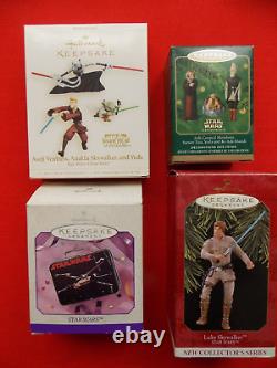 Star Wars Lot 16 Christmas Hallmark Keepsake Ornaments max rebo, yoda and more