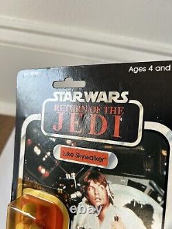 Star Wars Luke Skywalker Farmboy Gunner 77 Back Moc Kenner Vintage 1983 Rotj Anh