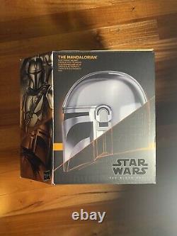 Star Wars Mandalorian Black Series Electronic Helmet- New Sealed In Box