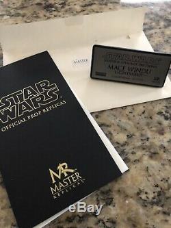 Star Wars Master Replicas Mace Windu Lightsaber (Limited Edition)