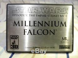 Star Wars Master Replicas Millennium Falcon Limited Edition 0215 of 1500 Rare