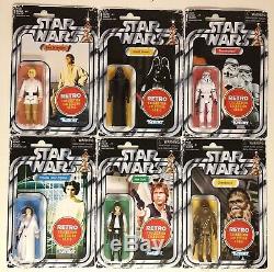 Star Wars Retro Collection Case 6pcs Vintage TVC with Hasbro Box Target Exclusive