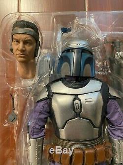 Star Wars Sideshow Collectibles Attack of the Clones Jango Fett 16 Scale Figure