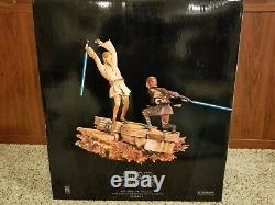 Star Wars Sideshow Collectibles Exclusive Obi-Wan vs Anakin Diorama Statue