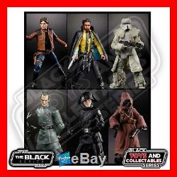 Star Wars The Black Series Han Solo Move Wave 1 Set of 6 Action Figure PRE-ORDER