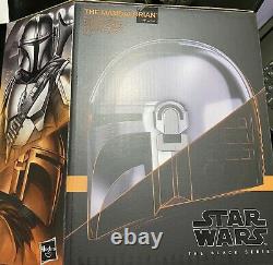 Star Wars The Black Series The Mandalorian Premium Electronic Helmet In Stock