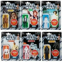 Star Wars The Retro Collection Action Figures Wave 1 SET OF 6