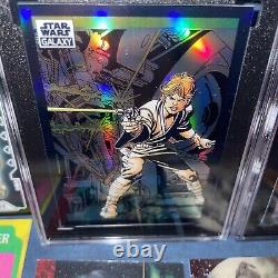 Star Wars Topps Chrome Galaxy 2022 Skywalker Solo Refractor SGC 10 GEM? MINT