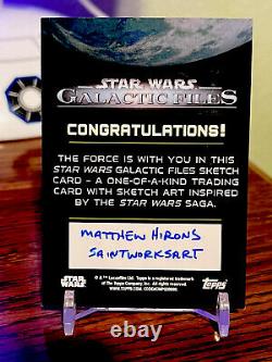 Star Wars Topps Sketch Card 1/1 Matthew Hirons