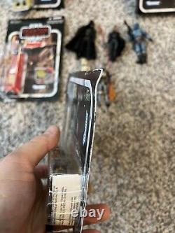 Star Wars Vintage Collection 3.75 mixed lot Boba Fett, unpunched battle droid