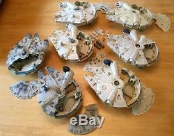 Star Wars Vintage/modern Millennium Falcon Lot Of 7 -instant Collection