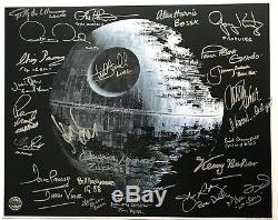 Star Wars cast signed Photo harrison ford carrie fisher mark hamill beckett psa
