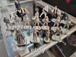 Star wars Pewter Lot Of 11 +7 Plastic Figurines