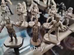 Star wars Pewter Lot Of 11 +7 Plastic Figurines