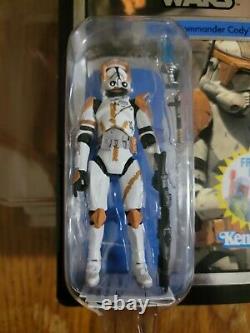 Star wars Vintage Collection TVC 19 VC19 Clone Commander Cody Foil MOC WITH CASE
