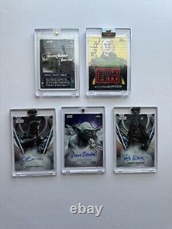 Star wars autograph card lot