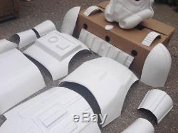 Starwars Stormtrooper armour sections fibreglass full size (less helmet)